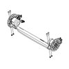 THULE Achsset komplett (Axle Assembly) SPORT single SPORT single