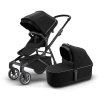 THULE Kinderwagen (Buggy) SLEEK inkl. Bassinet midnight black/black midnight black/black midnight black 8/11 