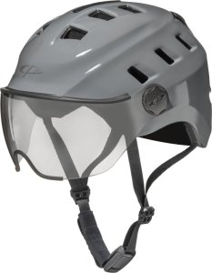 CP Bike CHIMO Helmet visor clear grey shiny S/M