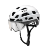 CP Bike CYLITE Helmet visor clear white matt/black shiny S/M