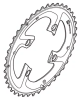 Shimano Kettenblatt XTR FC-M985 40 Zähne AG 