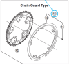 Shimano Kettenschutzring FC-3550 aussen 50 Zähne inkl. Schrauben 