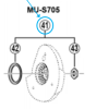 Shimano Dichtung & Sicherungsmutter MU-S705 